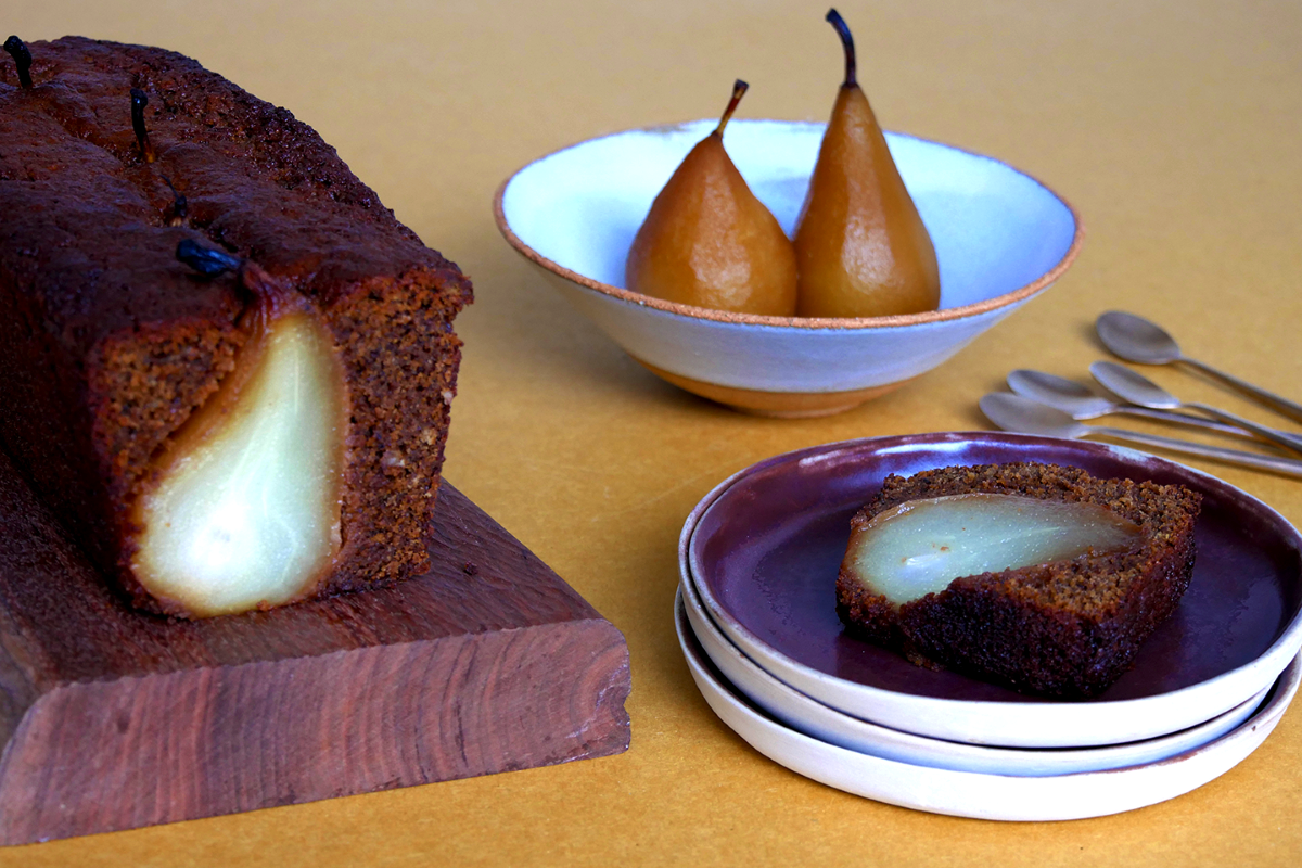Recette Cake sarrasin aux poires bleu et noix et autres recettes Chefclub  daily