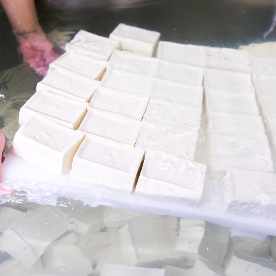 Tofu Blanc Cru Extra-ferme Biologique Fait Avec Des Graines De Soya
